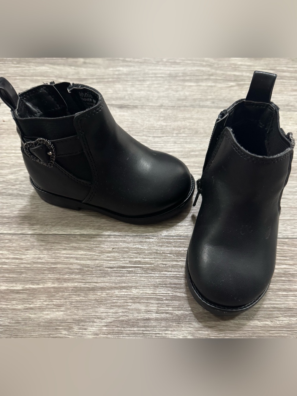 Black boots toddler girl shoes size 5